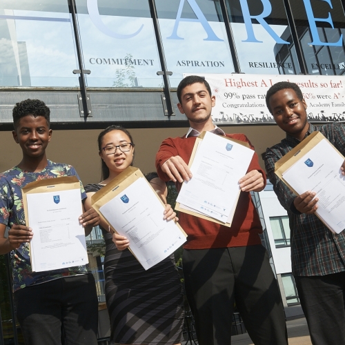 GCSE students get results at  Walworth